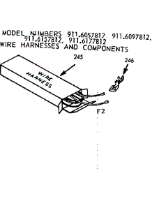 Wire Harnesses And Components parts for Kenmore Range 911.6177812 (9116177812, 911 6177812) from AppliancePartsPros.com