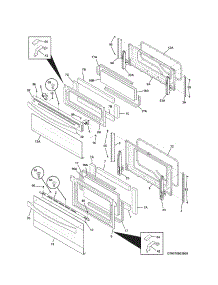 Doors parts for Kenmore Range 790.78903000 (79078903000, 790 78903000) from AppliancePartsPros.com
