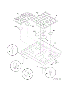 Main Top parts for Kenmore Range 790.78909000 (79078909000, 790 78909000) from AppliancePartsPros.com