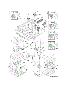 Burner parts for Kenmore Range 790.78923000 (79078923000, 790 78923000) from AppliancePartsPros.com