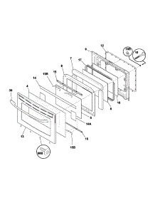 Door parts for Kenmore Range 790.79213301 (79079213301, 790 79213301) from AppliancePartsPros.com