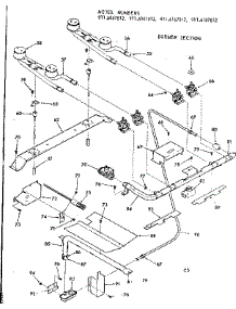 Burner Section parts for Kenmore Range 911.6187812 (9116187812, 911 6187812) from AppliancePartsPros.com
