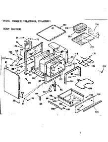 Body Section parts for Kenmore Range 911.6198011 (9116198011, 911 6198011) from AppliancePartsPros.com