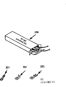 Wire Harnesses And Components parts for Kenmore Range 911.6208114 (9116208114, 911 6208114) from AppliancePartsPros.com