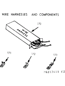 Wire Harnesses & Components parts for Kenmore Range 911.6217411 (9116217411, 911 6217411) from AppliancePartsPros.com
