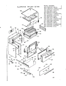 Body Section parts for Kenmore Range 911.6217412 (9116217412, 911 6217412) from AppliancePartsPros.com