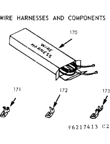 Wire Harnesses & Components parts for Kenmore Range 911.6217443 (9116217443, 911 6217443) from AppliancePartsPros.com