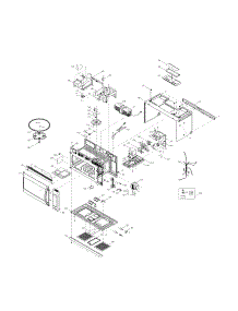 Oven,Cabinet parts for Kenmore Microwave 790.80359310 (79080359310, 790 80359310) from AppliancePartsPros.com