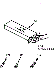 Wire Harness And Components parts for Kenmore Range 911.6228112 (9116228112, 911 6228112) from AppliancePartsPros.com