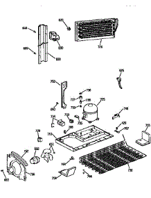 Unit parts for Kenmore Refrigerator 363.9751680 (3639751680, 363 9751680) from AppliancePartsPros.com