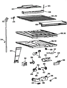 Compartment Separator parts for Kenmore Refrigerator 363.9751680 (3639751680, 363 9751680) from AppliancePartsPros.com
