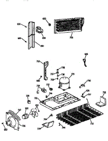 Unit parts for Kenmore Refrigerator 363.9752713 (3639752713, 363 9752713) from AppliancePartsPros.com