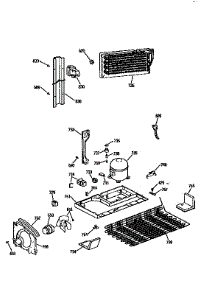 Unit parts for Kenmore Refrigerator 363.9752724 (3639752724, 363 9752724) from AppliancePartsPros.com