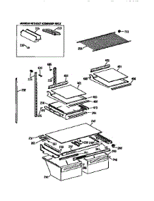 Shelf parts for Kenmore Refrigerator 363.9752724 (3639752724, 363 9752724) from AppliancePartsPros.com