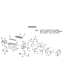 Icemaker parts for Kenmore Refrigerator 363.9754581 (3639754581, 363 9754581) from AppliancePartsPros.com