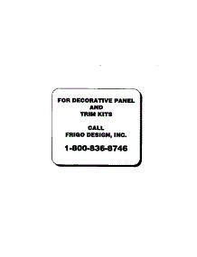 Decorative Panel And Trim Kits parts for Kenmore Refrigerator 363.9754721 (3639754721, 363 9754721) from AppliancePartsPros.com