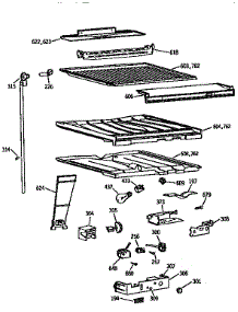 Compartment Separator parts for Kenmore Refrigerator 363.9755722 (3639755722, 363 9755722) from AppliancePartsPros.com