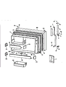 Freezer Door parts for Kenmore Refrigerator 363.9755772 (3639755772, 363 9755772) from AppliancePartsPros.com
