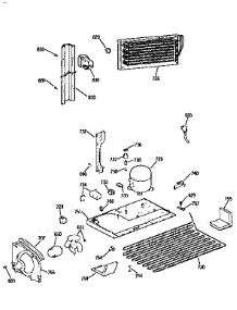 Unit parts for Kenmore Refrigerator 363.9759611 (3639759611, 363 9759611) from AppliancePartsPros.com