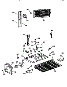 Unit parts for Kenmore Refrigerator 363.9759614 (3639759614, 363 9759614) from AppliancePartsPros.com