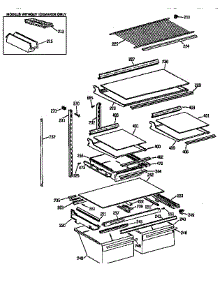 Shelf Parts parts for Kenmore Refrigerator 363.9761514 (3639761514, 363 9761514) from AppliancePartsPros.com