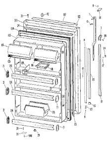 Fresh Food Door parts for Kenmore Refrigerator 363.9761719 (3639761719, 363 9761719) from AppliancePartsPros.com