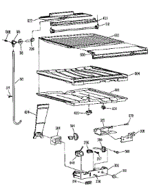 Compartment Separator parts for Kenmore Refrigerator 363.9761781 (3639761781, 363 9761781) from AppliancePartsPros.com