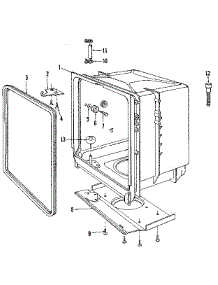 Tub parts for Kenmore Dishwasher 587.1409081 (5871409081, 587 1409081) from AppliancePartsPros.com