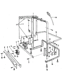 Frame Details parts for Kenmore Dishwasher 587.1409082 (5871409082, 587 1409082) from AppliancePartsPros.com
