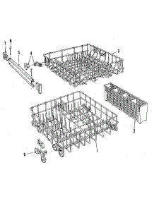 Rack Details parts for Kenmore Dishwasher 587.1409082 (5871409082, 587 1409082) from AppliancePartsPros.com