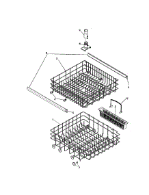 Rack parts for Kenmore Dishwasher 587.14132100 (58714132100, 587 14132100) from AppliancePartsPros.com