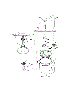 Motor / Heater / Spray Arm parts for Kenmore Dishwasher 587.14132101 (58714132101, 587 14132101) from AppliancePartsPros.com