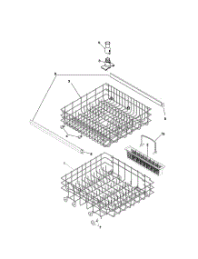 Racks parts for Kenmore Dishwasher 587.14132102 (58714132102, 587 14132102) from AppliancePartsPros.com