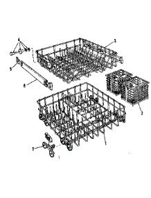 Rack Details parts for Kenmore Dishwasher 587.1416080 (5871416080, 587 1416080) from AppliancePartsPros.com