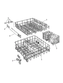 Rack parts for Kenmore Dishwasher 587.1416081 (5871416081, 587 1416081) from AppliancePartsPros.com