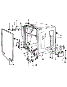 Tub parts for Kenmore Dishwasher 587.1416081 (5871416081, 587 1416081) from AppliancePartsPros.com