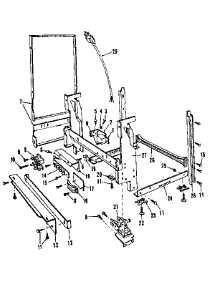 Frame Details parts for Kenmore Dishwasher 587.1416082 (5871416082, 587 1416082) from AppliancePartsPros.com