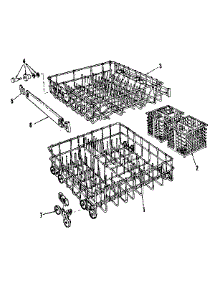 Rack Details parts for Kenmore Dishwasher 587.1416082 (5871416082, 587 1416082) from AppliancePartsPros.com