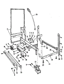 Frame Details parts for Kenmore Dishwasher 587.1416085 (5871416085, 587 1416085) from AppliancePartsPros.com