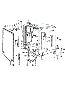 Tub Details parts for Kenmore Dishwasher 587.1416085 (5871416085, 587 1416085) from AppliancePartsPros.com