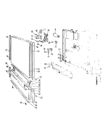 Door parts for Kenmore Dishwasher 587.1416581 (5871416581, 587 1416581) from AppliancePartsPros.com