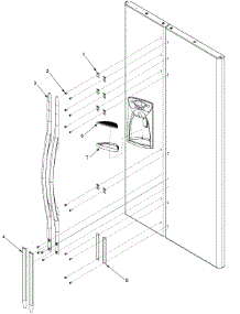Handles And Trim parts for Kenmore Refrigerator 596.53463300 (59653463300, 596 53463300) from AppliancePartsPros.com