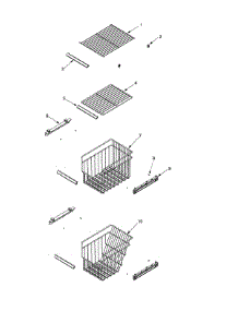 Fz Shelf parts for Kenmore Refrigerator 596.53463300 (59653463300, 596 53463300) from AppliancePartsPros.com