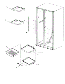 Deli And Ref Shelf parts for Kenmore Refrigerator 596.53463300 (59653463300, 596 53463300) from AppliancePartsPros.com