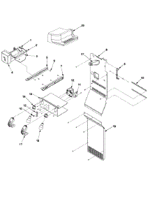 Lights And Ice Maker parts for Kenmore Refrigerator 596.53463302 (59653463302, 596 53463302) from AppliancePartsPros.com