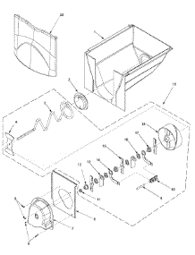 Ice Bucket Assy parts for Kenmore Refrigerator 596.53469300 (59653469300, 596 53469300) from AppliancePartsPros.com