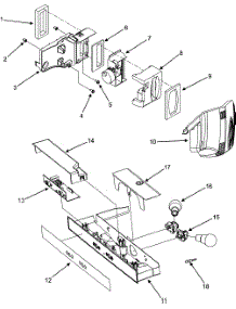 Controls parts for Kenmore Refrigerator 596.55664500 (59655664500, 596 55664500) from AppliancePartsPros.com