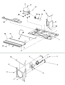 Compressor parts for Kenmore Refrigerator 596.55664500 (59655664500, 596 55664500) from AppliancePartsPros.com