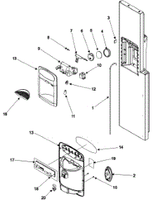 Fountain parts for Kenmore Refrigerator 596.55664500 (59655664500, 596 55664500) from AppliancePartsPros.com