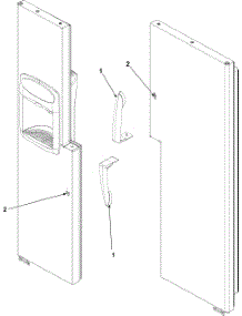 Handles parts for Kenmore Refrigerator 596.55669500 (59655669500, 596 55669500) from AppliancePartsPros.com
